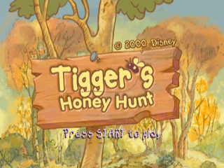 Tigger's Honey Hunt title screen for Playstation
